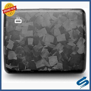 Forged Carbon Fiber Wallet Large Capacity RFID Protection Metal Lock